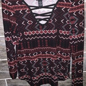 Super soft & stretchy cage front top